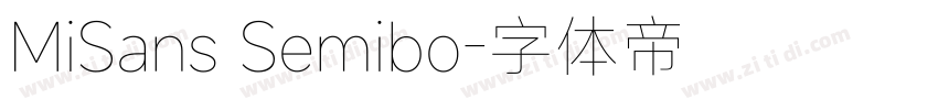 MiSans Semibo字体转换